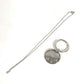 CARTIER Charm Key Holder Bag Charm Charm with full logo Necklace Choker Chain Necklace Accessory Pendant top Metal Silver Used