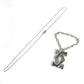 CARTIER Charm Key Holder Bag Charm charm logo Necklace Choker Chain Necklace Accessory Pendant top Metal Silver Used