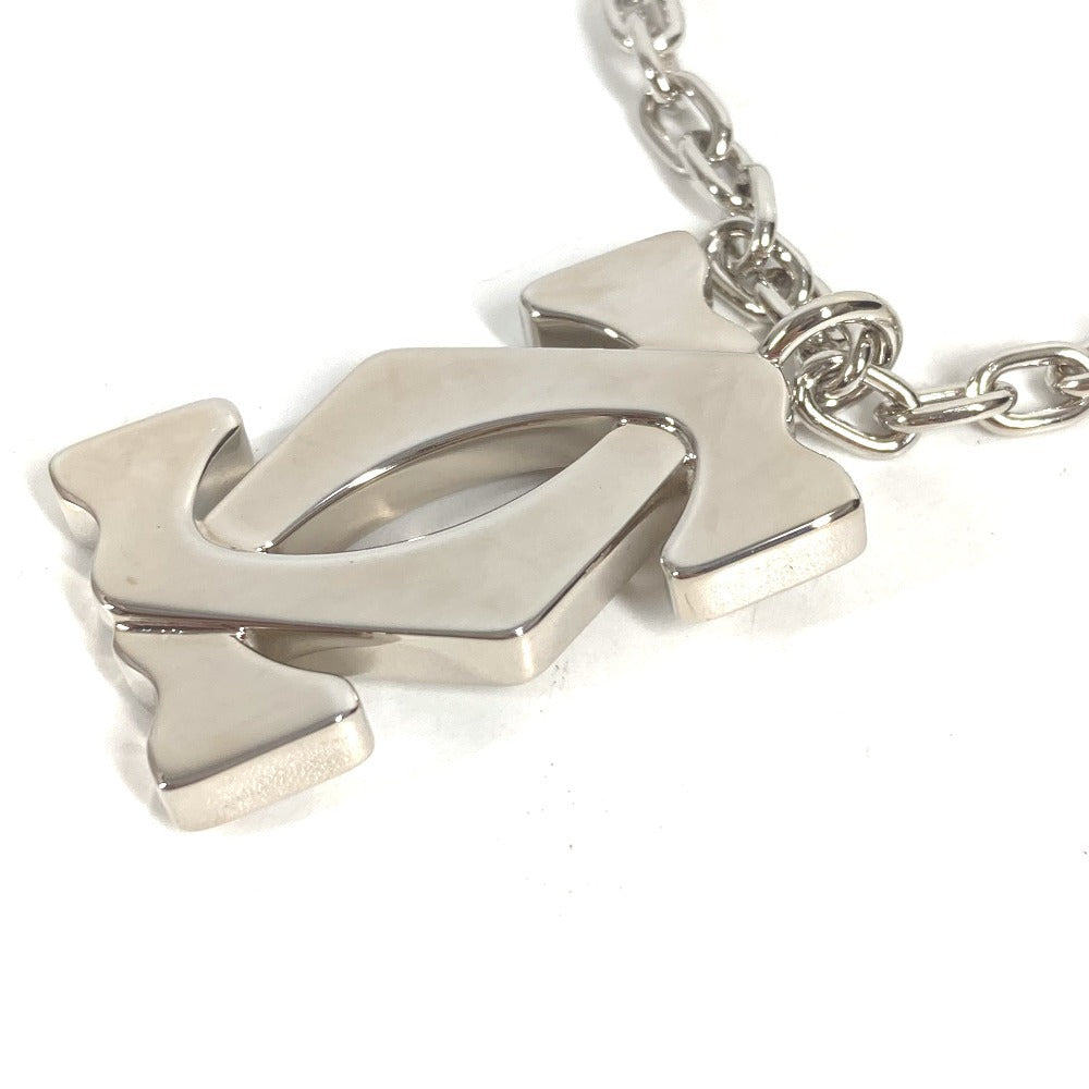 CARTIER Charm Key Holder Bag Charm charm logo Necklace Choker Chain Necklace Accessory Pendant top Metal Silver Used