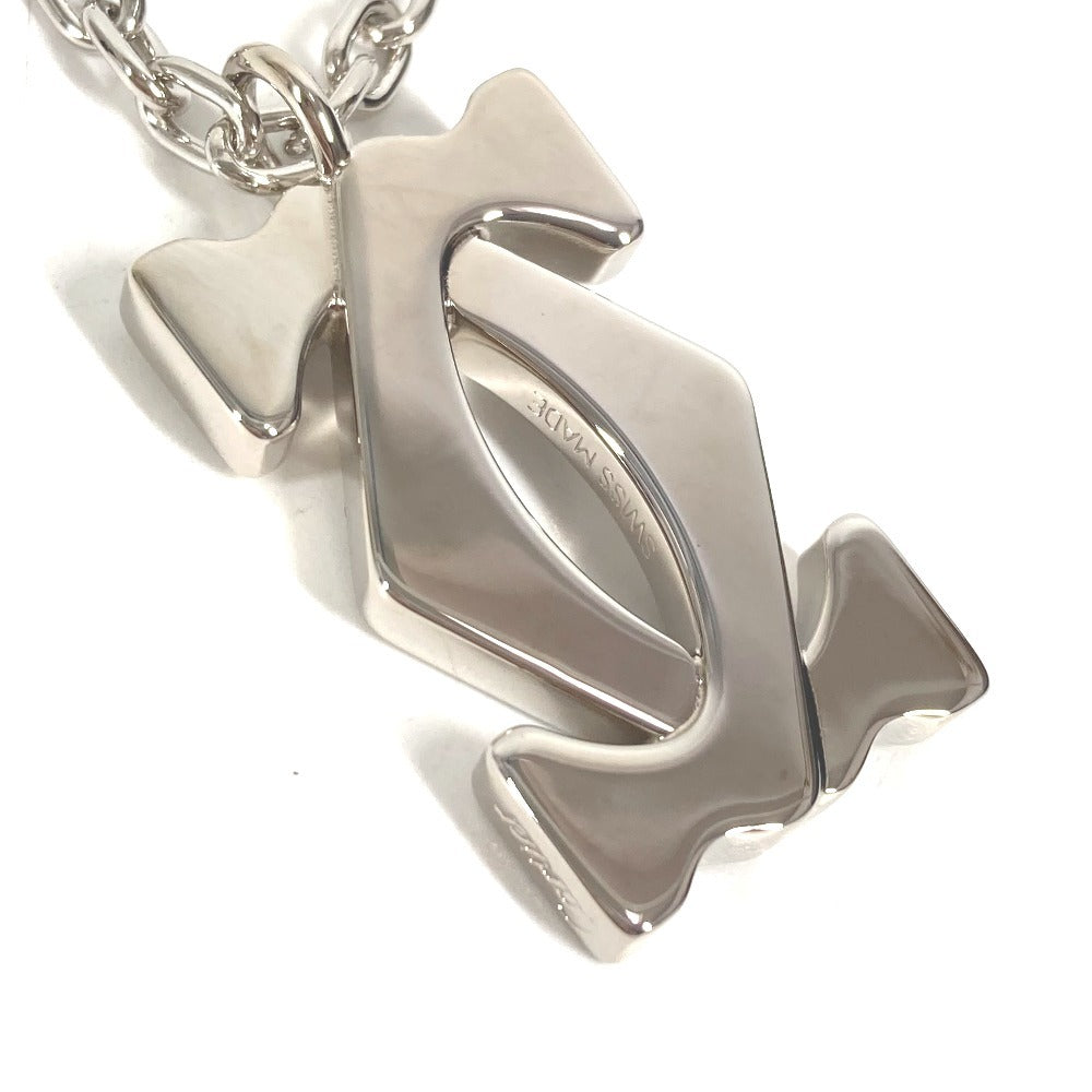 CARTIER Charm Key Holder Bag Charm charm logo Necklace Choker Chain Necklace Accessory Pendant top Metal Silver Used