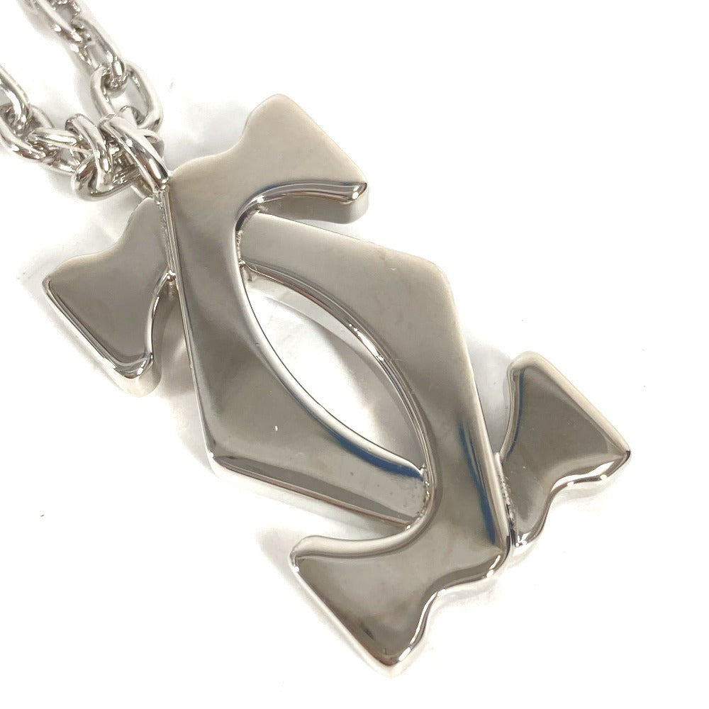 CARTIER Charm Key Holder Bag Charm charm logo Necklace Choker Chain Necklace Accessory Pendant top Metal Silver Used