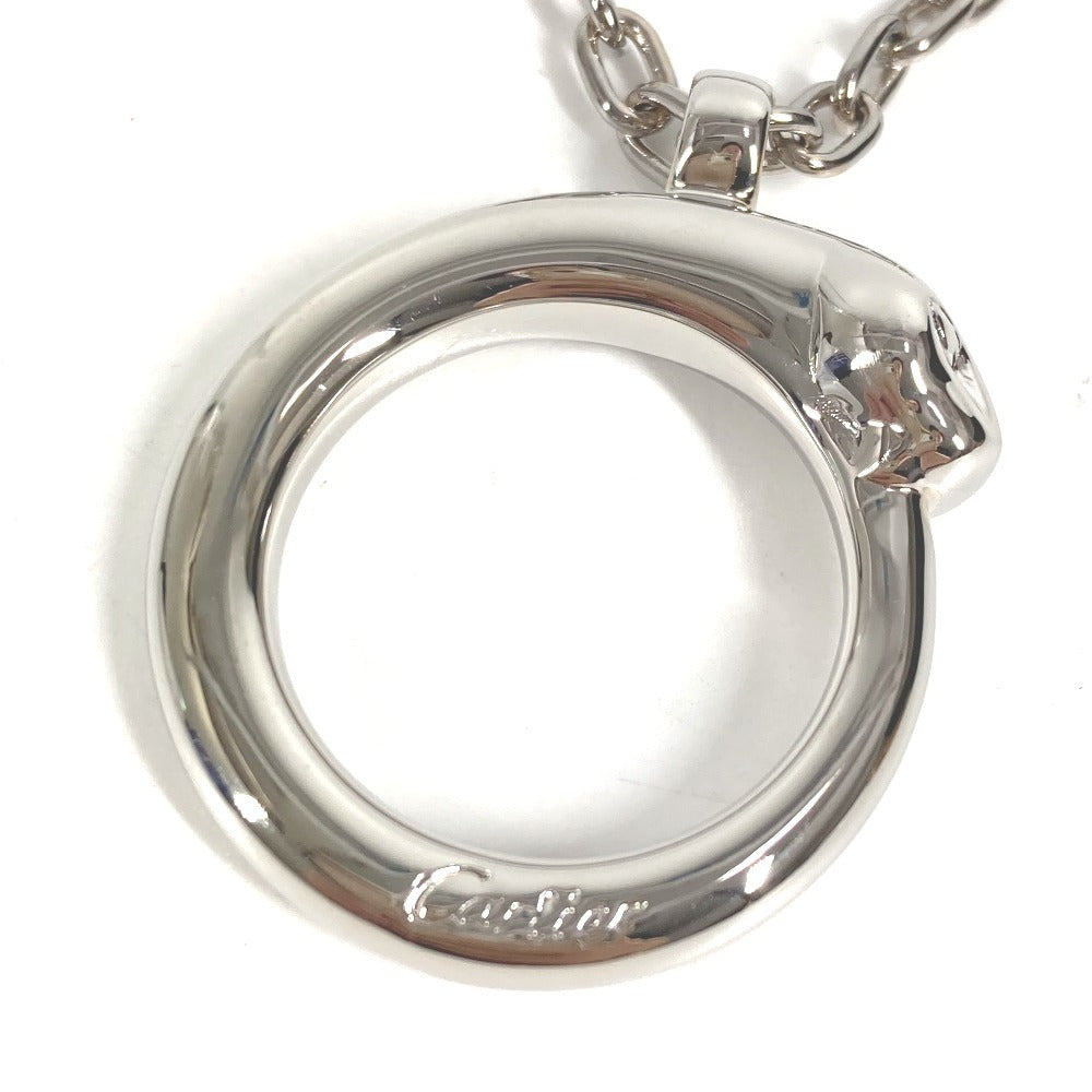 CARTIER Charm Key Holder Bag Charm Charm Logo PANTHERE Necklace Choker Chain Necklace Accessory Pendant top Metal Silver Used