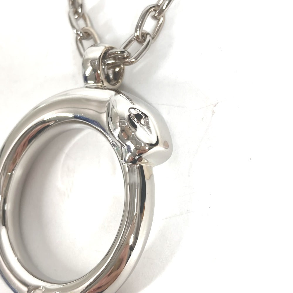 CARTIER Charm Key Holder Bag Charm Charm Logo PANTHERE Necklace Choker Chain Necklace Accessory Pendant top Metal Silver Used