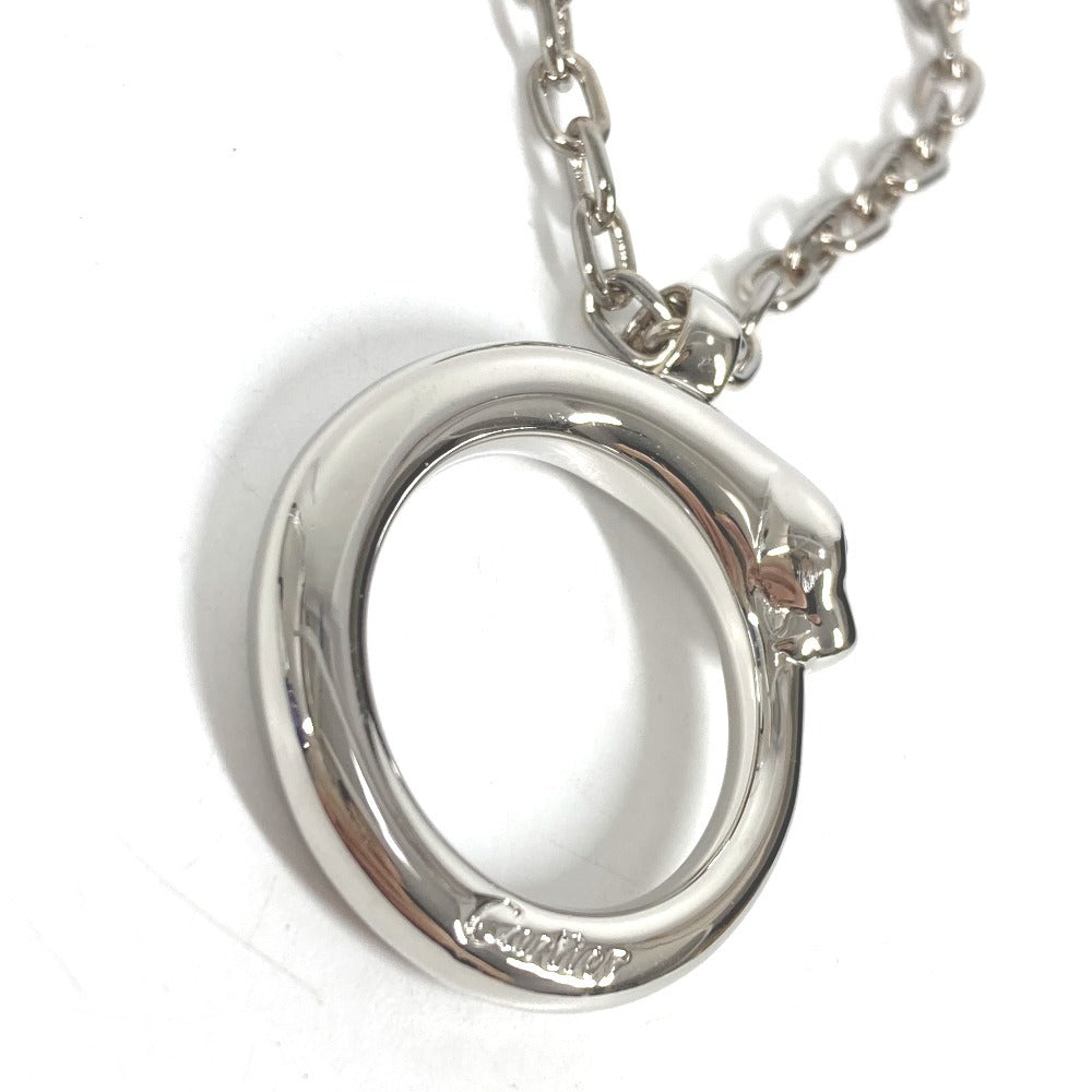 CARTIER Charm Key Holder Bag Charm Charm Logo PANTHERE Necklace Choker Chain Necklace Accessory Pendant top Metal Silver Used