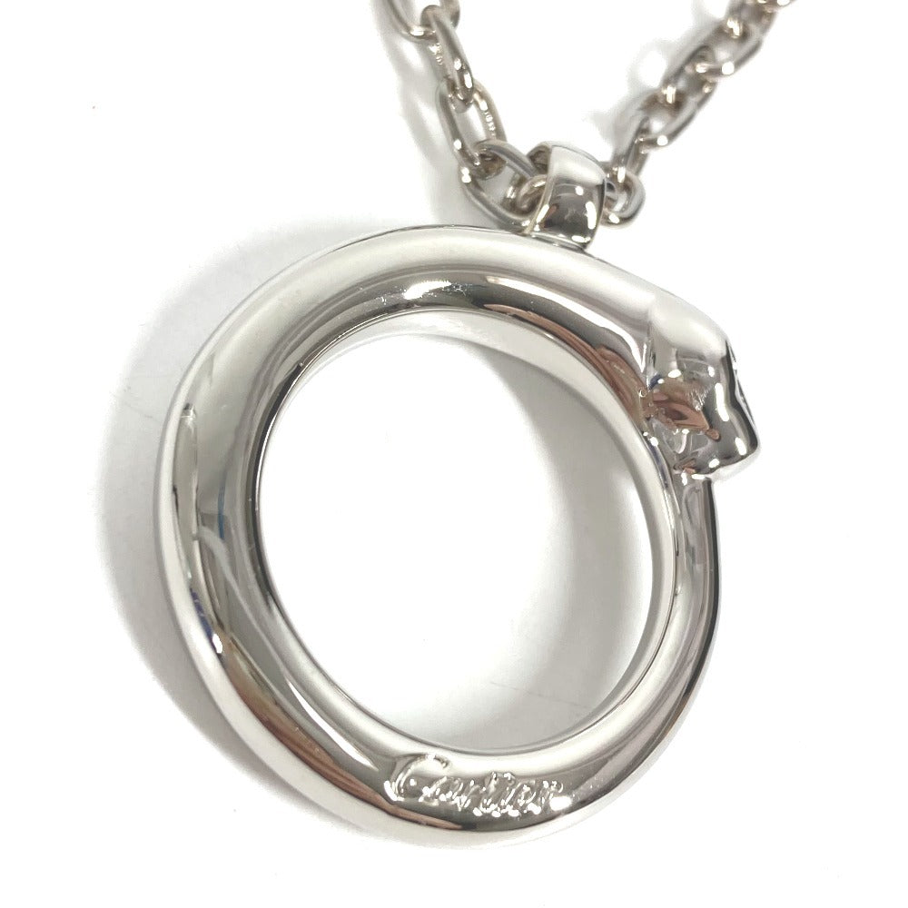 CARTIER Charm Key Holder Bag Charm Charm Logo PANTHERE Necklace Choker Chain Necklace Accessory Pendant top Metal Silver Used