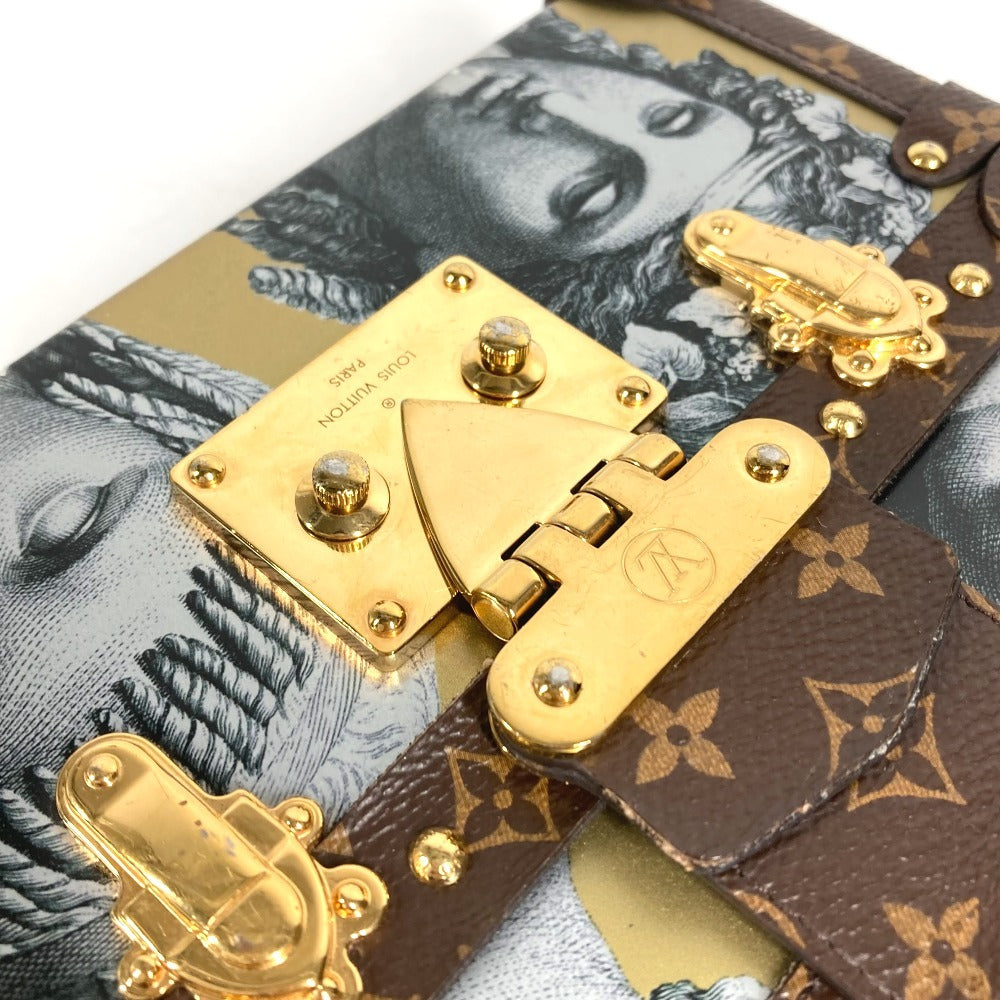 LOUIS VUITTON Fornasetti Monogram Petite Mal Petite Mal Bag Crossbody Pochette Shoulder Bag Leather / MonogramCanvas Gold/Brown Used