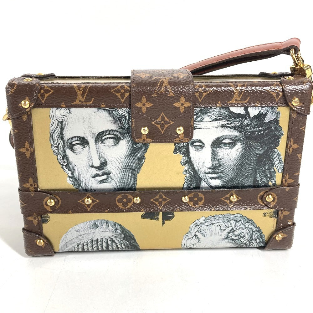 LOUIS VUITTON Fornasetti Monogram Petite Mal Petite Mal Bag Crossbody Pochette Shoulder Bag Leather / MonogramCanvas Gold/Brown Used