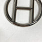 HERMES vintage Sash belt with H logo buckle Belt for bottoms belt Metal Silver Used