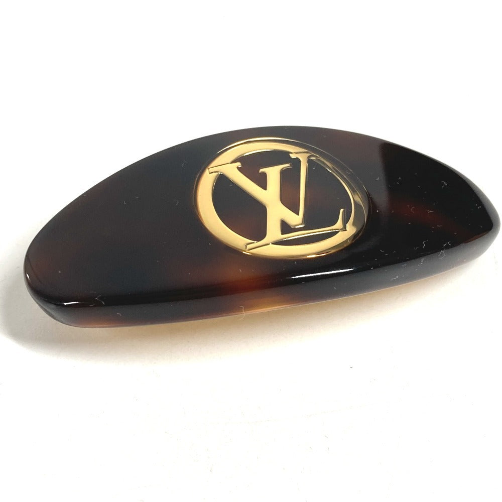 LOUIS VUITTON M02974 Hair clip LV circle Hair accessories, hair clips, pins Valletta acetate Brown Used