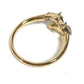 HERMES vintage Cheval Horse Accessory bracelet Bangle Metal Gold Used