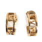 TIFFANY&Co. K18 Gold 18K Atlas Logo Accessory Jewelry Pierce Au750 Pink Gold Used