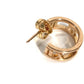 TIFFANY&Co. K18 Gold 18K Atlas Logo Accessory Jewelry Pierce Au750 Pink Gold Used
