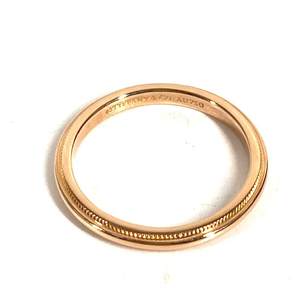 TIFFANY&Co. K18 Gold 18K Toe Gather Band Ring Accessory Jewelry Ring Au750 Pink Gold Used