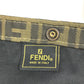 FENDI vintage Zucca Logo Suitcase Trunk 2-wheel travel bag Carry Bag Canvas Brown Used