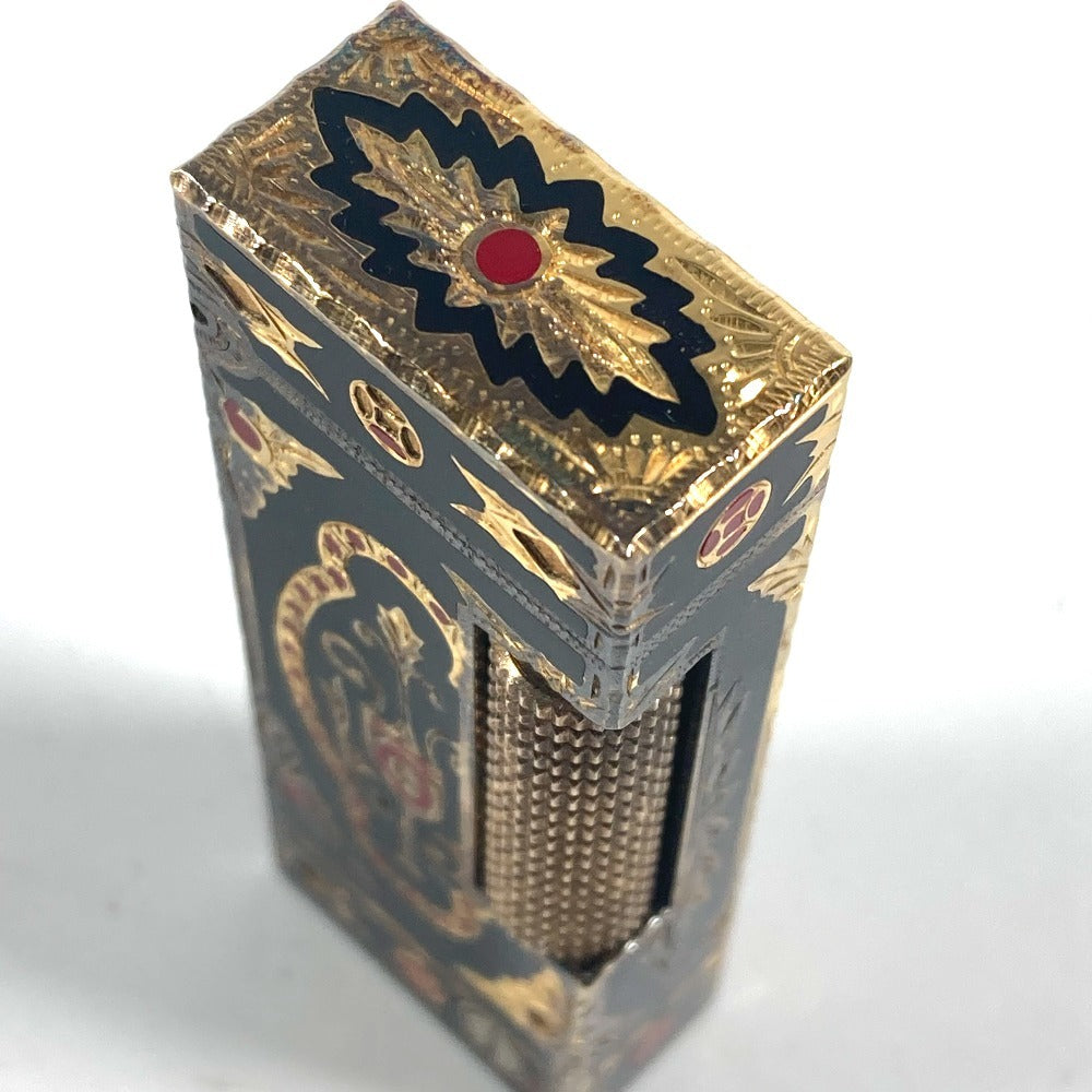 Dunhill RoyKing Decorative carvings Smoking accessories, cigarette smoke Lighter Gold Plated Multicolore Used