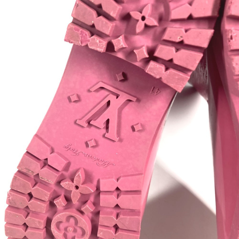 LOUIS VUITTON Monogram Long rain boots Boots Shoes Long Boots Long Rain Boots Rain shoes rubber pink Used