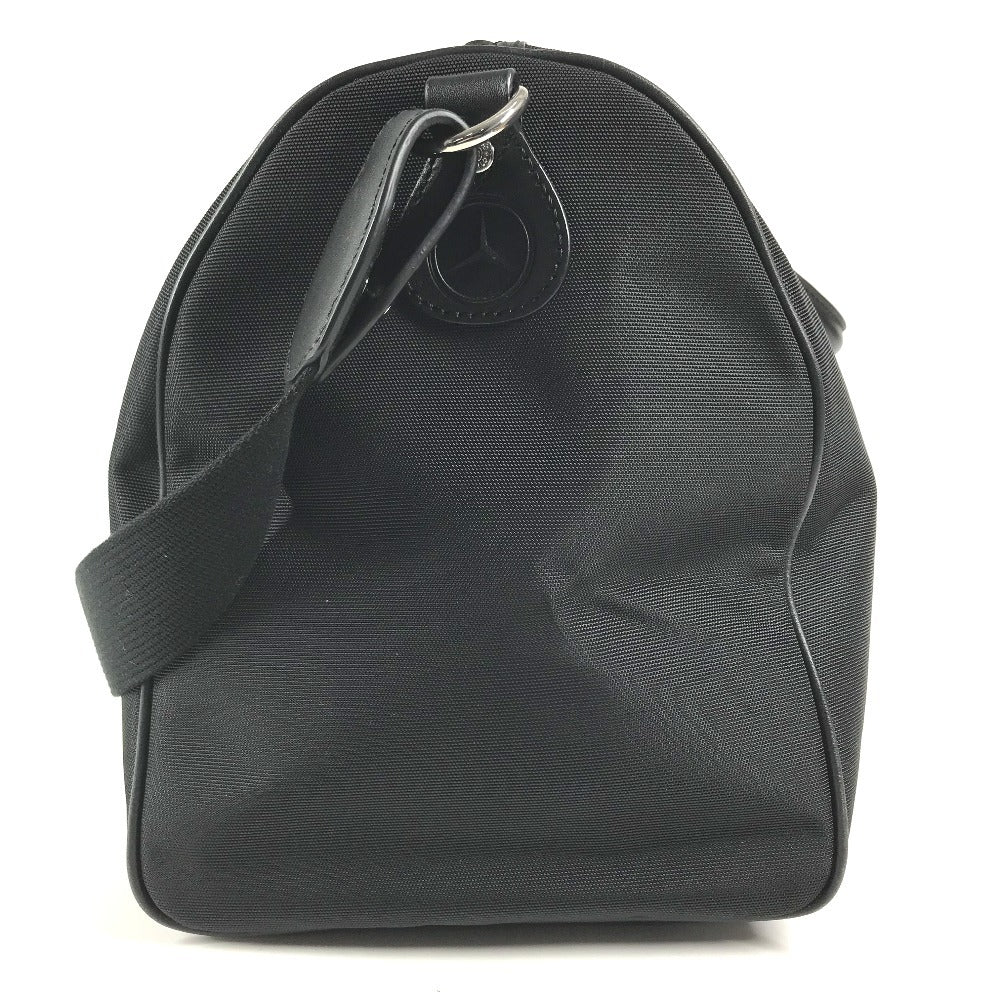 HUNTING WORLD Mercedes-Benz Collaboration Logo 2way bag Bag, Tote Bag, Travel Bag, Shoulder Bag Duffle Bag Leather/Canvas Black Used