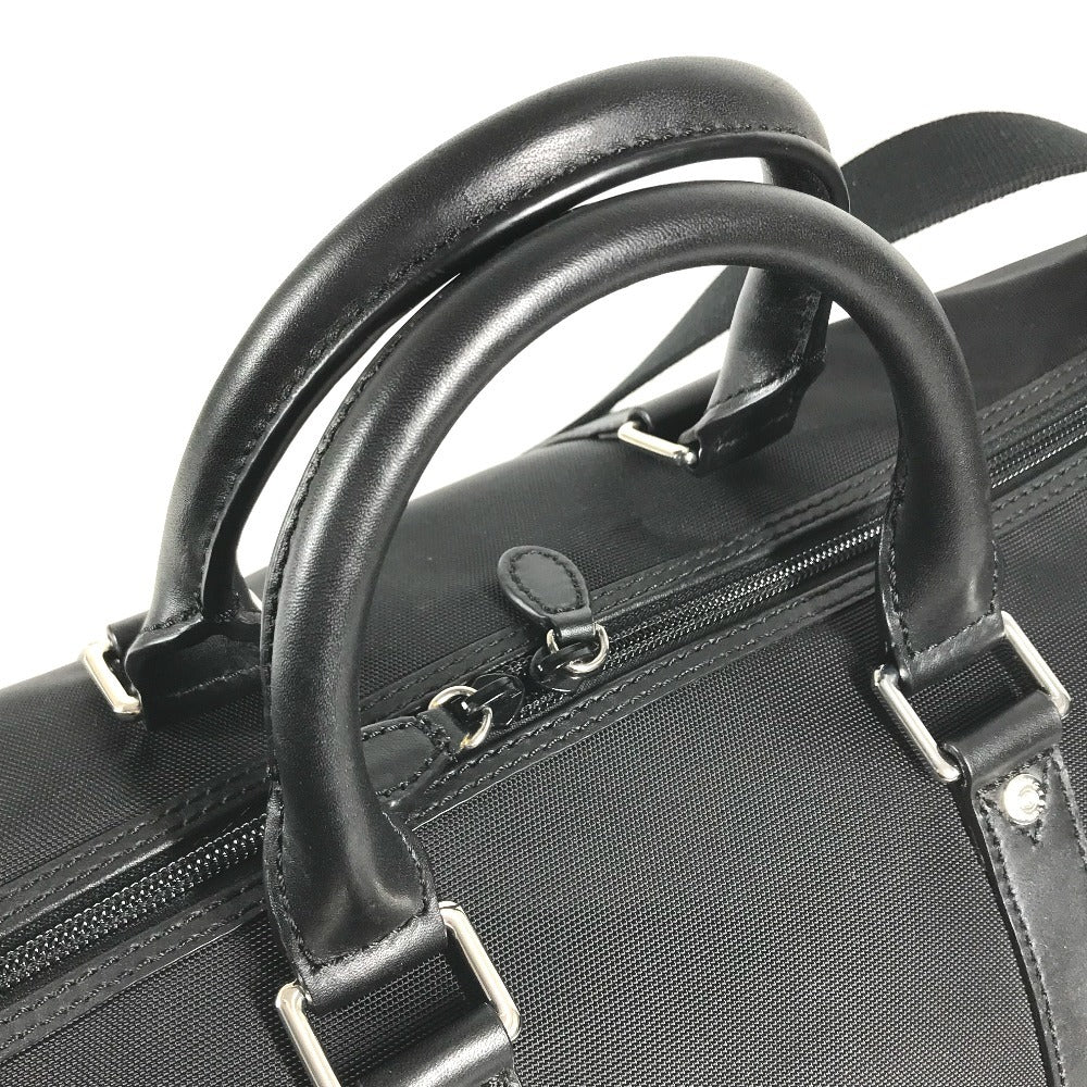 HUNTING WORLD Mercedes-Benz Collaboration Logo 2way bag Bag, Tote Bag, Travel Bag, Shoulder Bag Duffle Bag Leather/Canvas Black Used