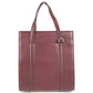 CARTIER logo Vertical Tote Bag Shoulder Bag Shoulder Bag Leather wine-red Used
