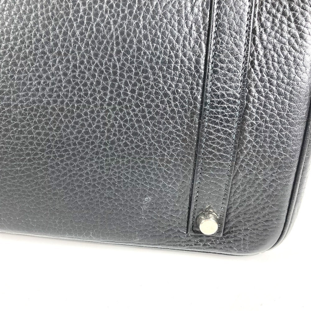 HERMES Birkin35 Birkin 35 Bag Tote Bag Hand Bag Leather Black/SilverHardware Used