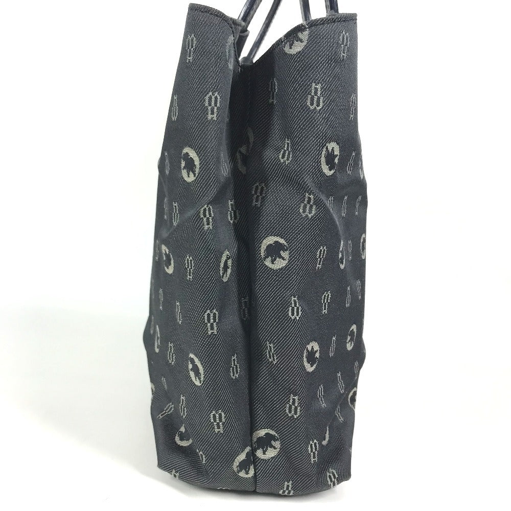 HUNTING WORLD Logo print denim Bag Tote Bag Hand Bag Leather/Canvas Navy Used