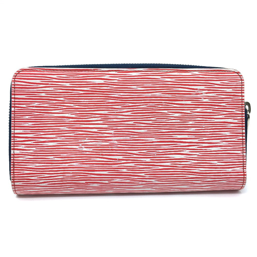 LOUIS VUITTON M64078 Epi Denim Zippy Wallet, Round Zipper Long Wallet, Epi Leather, Women's, Rouge Red
