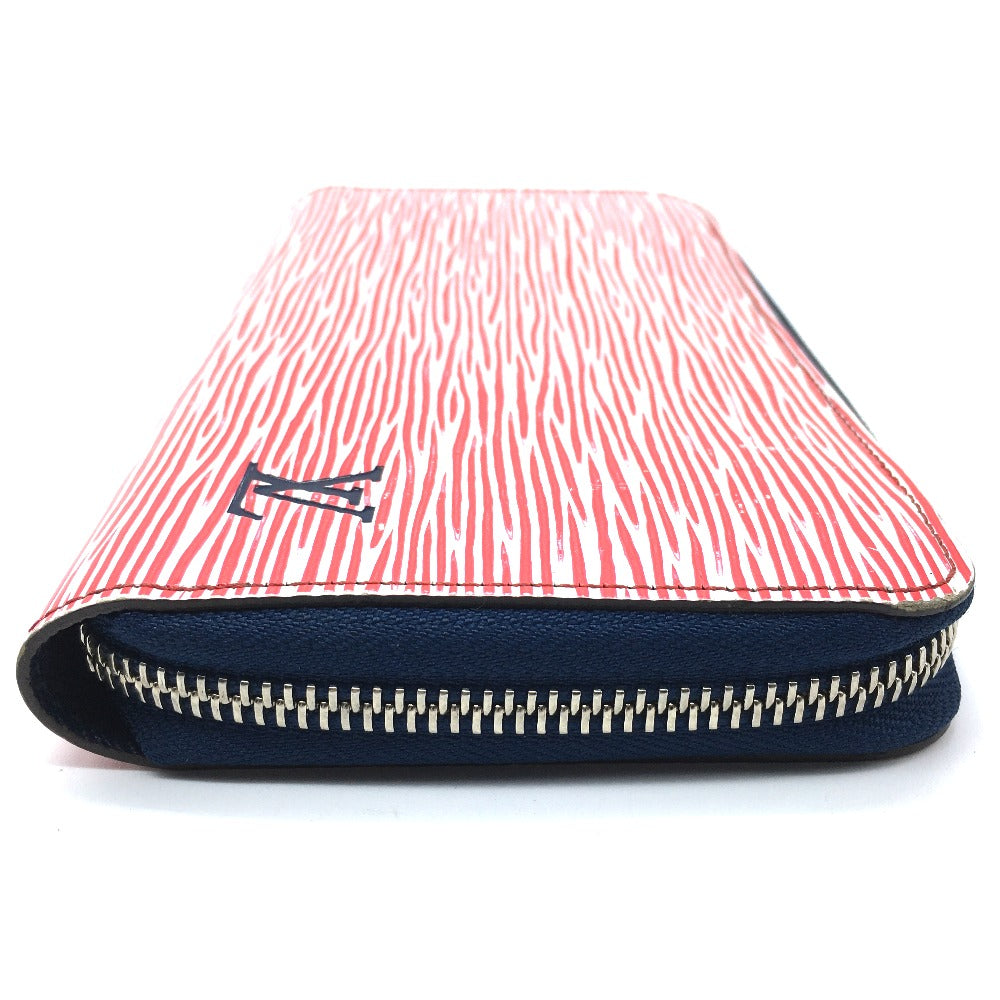 LOUIS VUITTON M64078 Epi Denim Zippy Wallet, Round Zipper Long Wallet, Epi Leather, Women's, Rouge Red