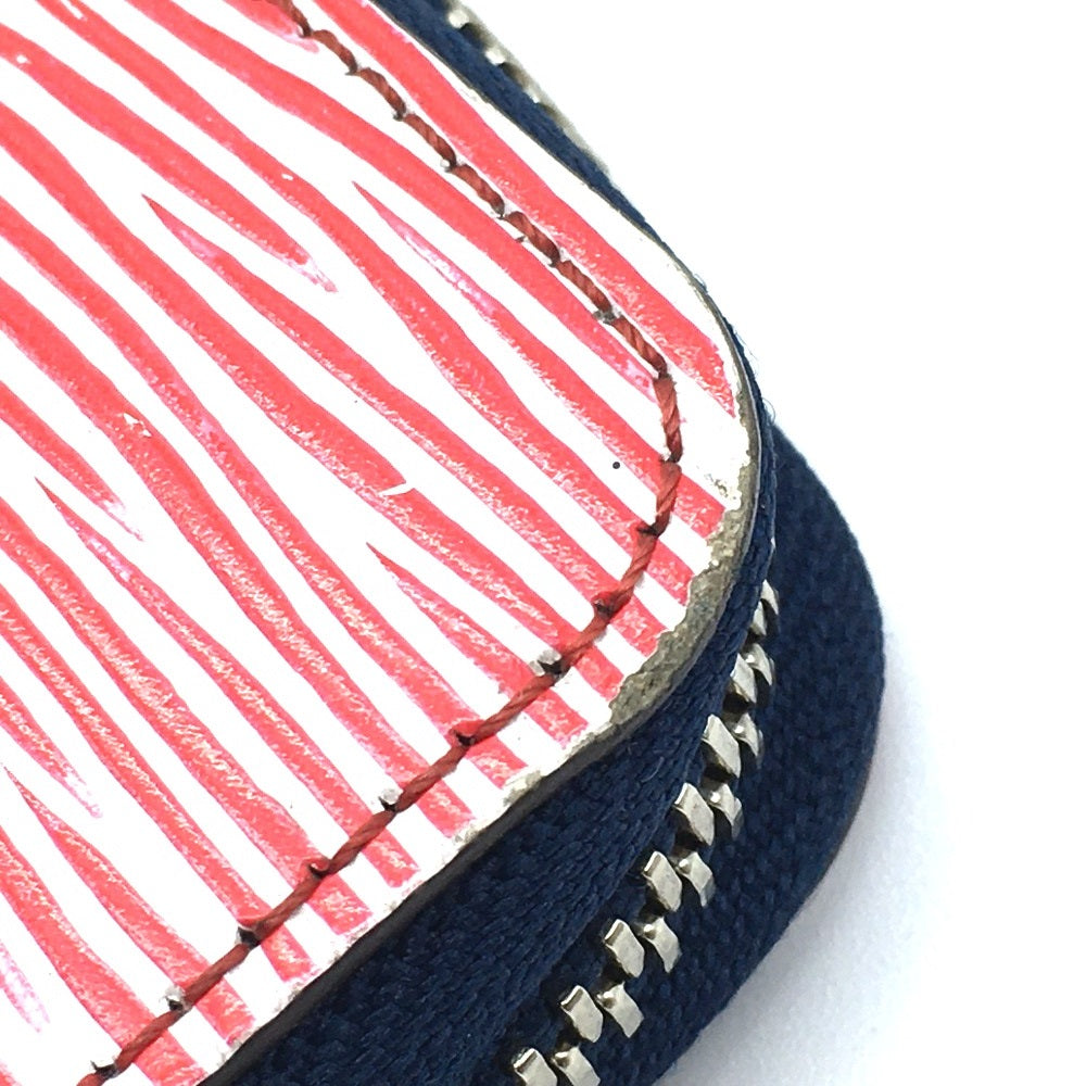 LOUIS VUITTON M64078 Epi Denim Zippy Wallet, Round Zipper Long Wallet, Epi Leather, Women's, Rouge Red