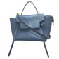 CELINE 176103ZVA.07DS Flap Belt Bag, Mini Bag, Semi-Shoulder Bag, Handbag, Calfskin, Women's, Deep Sea Blue, Navy