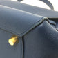 CELINE 176103ZVA.07DS Flap Belt Bag, Mini Bag, Semi-Shoulder Bag, Handbag, Calfskin, Women's, Deep Sea Blue, Navy