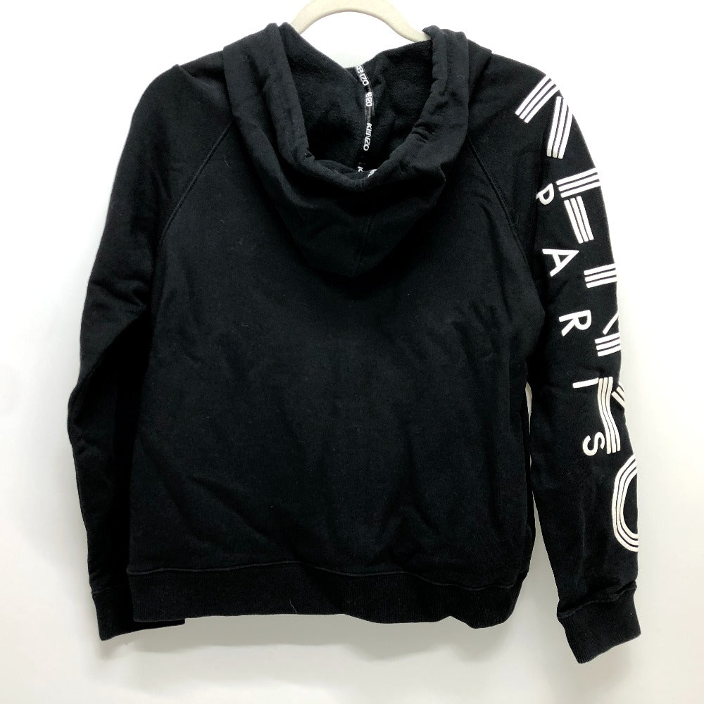 KENZO Sports Logo Sweat Blouson, logo print, zip-up hoodie, cotton, unisex, black