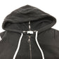 KENZO Sports Logo Sweat Blouson, logo print, zip-up hoodie, cotton, unisex, black