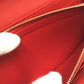 LOUIS VUITTON M90489 Monogram Vernis Portefeuille Sarah Bird Long Wallet, Women's, Cerise, Red