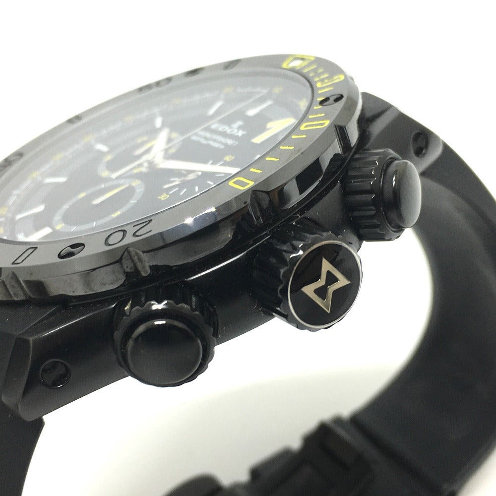 EDOX 10221-37N Chrono Offshore 1 Chronograph Quartz Watch, Stainless Steel, Men's, Black