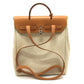 HERMES 替えバック付き エールバッグ アドPM カバン 2WAY リュックサック レザー レディース ナチュラル ベージュ