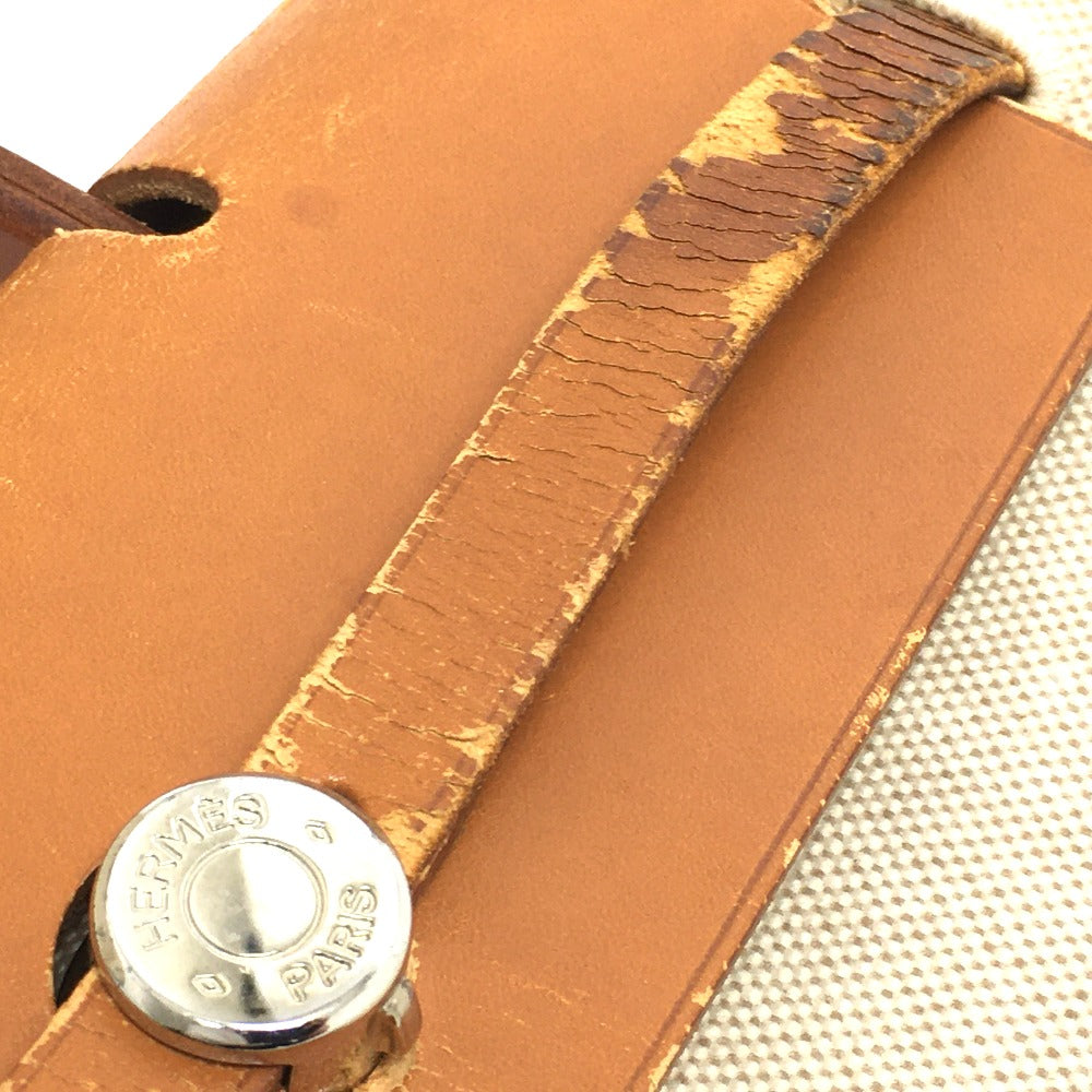 HERMES 替えバック付き エールバッグ アドPM カバン 2WAY リュックサック レザー レディース ナチュラル ベージュ
