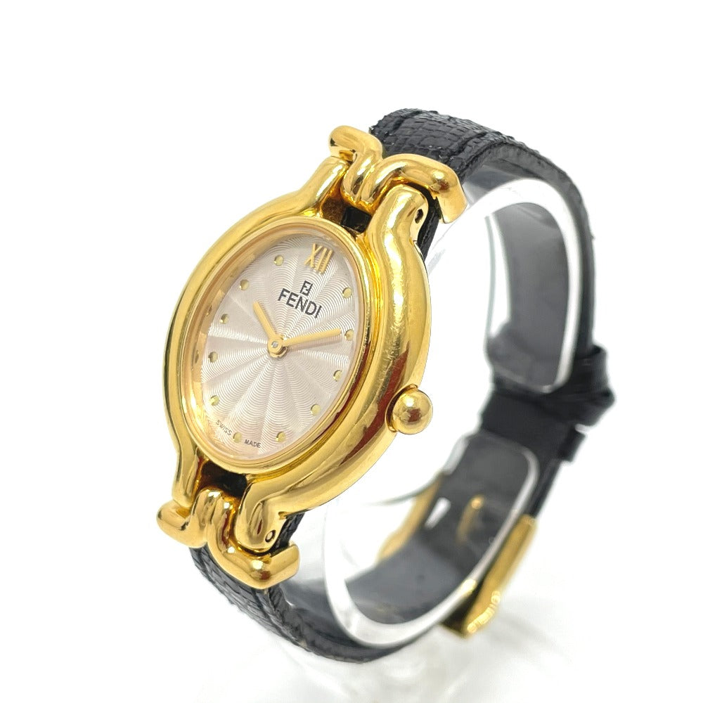 FENDI 640L チェンジベルト 4色 クオーツ 腕時計 SS レディース マルチカラー×ゴールド金具
