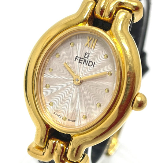 FENDI 640L チェンジベルト 4色 クオーツ 腕時計 SS レディース マルチカラー×ゴールド金具