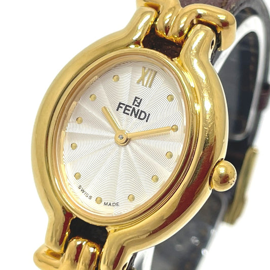 FENDI 640L チェンジベルト 5色 クオーツ 腕時計 SS レディース マルチカラー×ゴールド金具