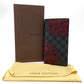 LOUIS VUITTON N41676 ダミエグラフィット ポルトフォイユ ブラザ クリストファーネメス 二つ折り 長財布 ダミエグラフィットキャンバス メンズ ブラック×グレー