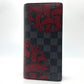 LOUIS VUITTON N41676 ダミエグラフィット ポルトフォイユ ブラザ クリストファーネメス 二つ折り 長財布 ダミエグラフィットキャンバス メンズ ブラック×グレー