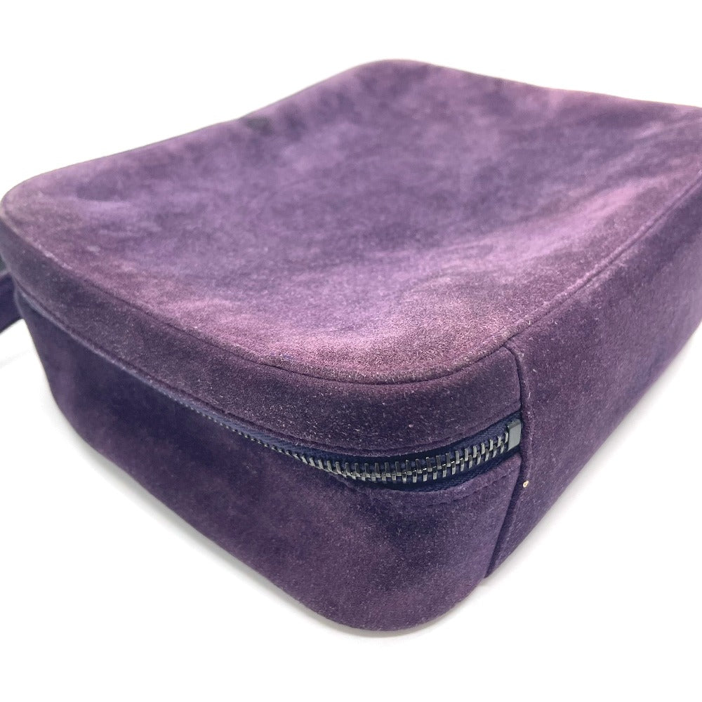 CHANEL CC Coco Mark Square Bag Handbag Fashion Accessory Handbag Suede Ladies Purple