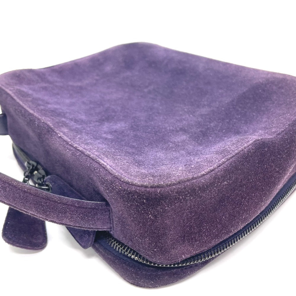 CHANEL CC Coco Mark Square Bag Handbag Fashion Accessory Handbag Suede Ladies Purple