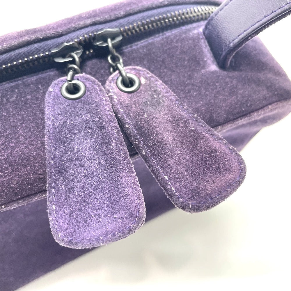 CHANEL CC Coco Mark Square Bag Handbag Fashion Accessory Handbag Suede Ladies Purple