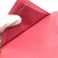 CHANEL AP0375 CC Filigree Matelasse Medium-Long Wallet, Tri-Fold Wallet, Caviar Leather, Women's, Pink