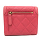 CHANEL AP0375 CC Filigree Matelasse Medium-Long Wallet, Tri-Fold Wallet, Caviar Leather, Women's, Pink