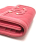 CHANEL AP0375 CC Filigree Matelasse Medium-Long Wallet, Tri-Fold Wallet, Caviar Leather, Women's, Pink