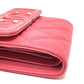 CHANEL AP0375 CC Filigree Matelasse Medium-Long Wallet, Tri-Fold Wallet, Caviar Leather, Women's, Pink