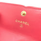 CHANEL AP0375 CC Filigree Matelasse Medium-Long Wallet, Tri-Fold Wallet, Caviar Leather, Women's, Pink