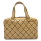 CHANEL CC Coco Mark Wild Stitch Vintage Tote Bag Handbag in Beige Lambskin
